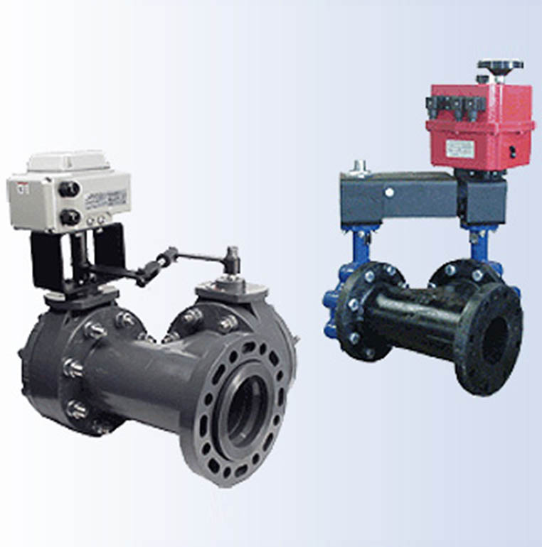 Custom PVC Butterfly Valve with Tee Assemblies