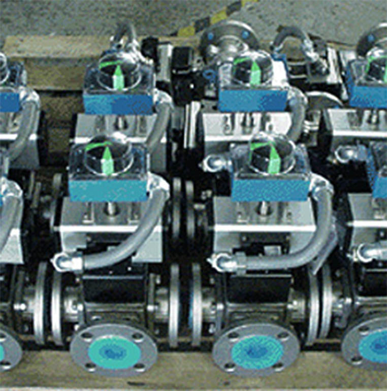 Custom 3-Way Full Port Flanged Diverting Ball Valves