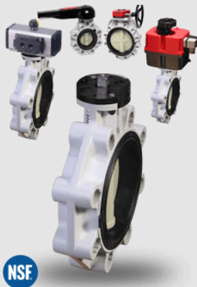 FK Series Polypropylene Butterfly Valves