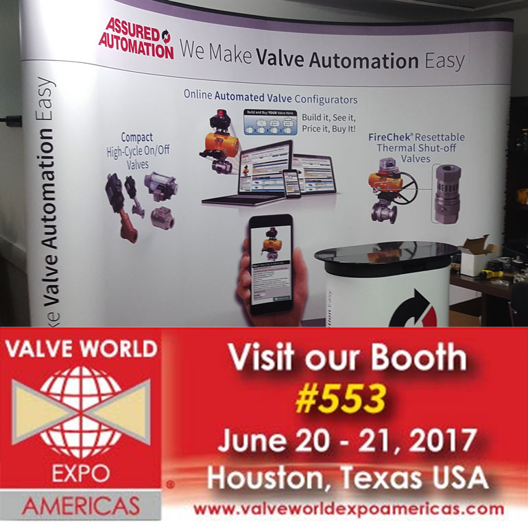 Assured Automation Exhibiting at Valve World Americas Expo 2017