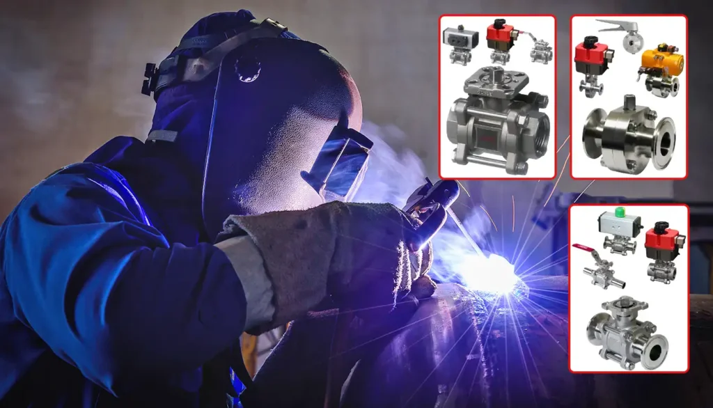 Welded valve connections